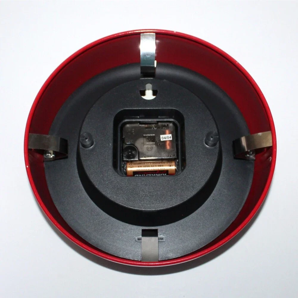 Infinity Retro Wall Clock Red round 9.5